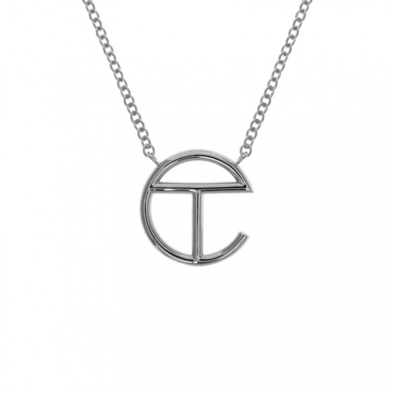 Telfar Jewelry Logo Pendant Ohrringe Silber | CHDN3141