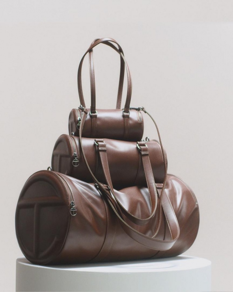 Telfar Large Duffle Tasche Schokolade | CHDN3529