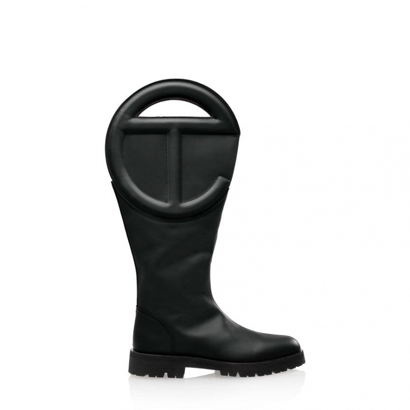 Telfar Logo Stiefel Schwarz | CHHK3508