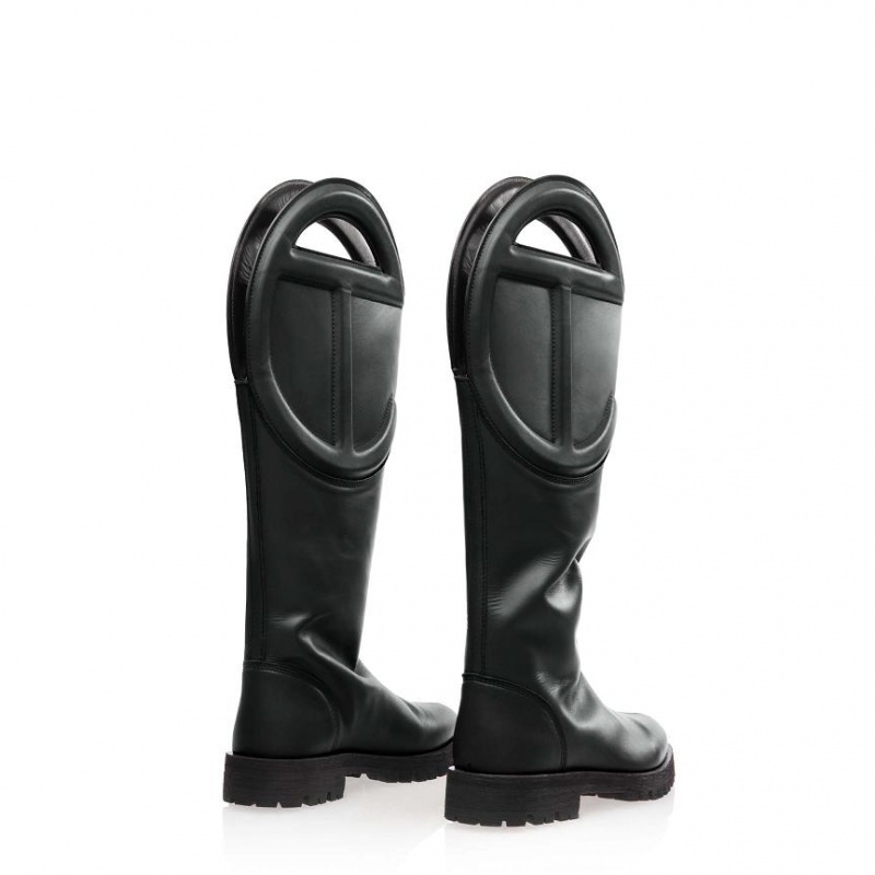 Telfar Logo Stiefel Schwarz | CHHK3508