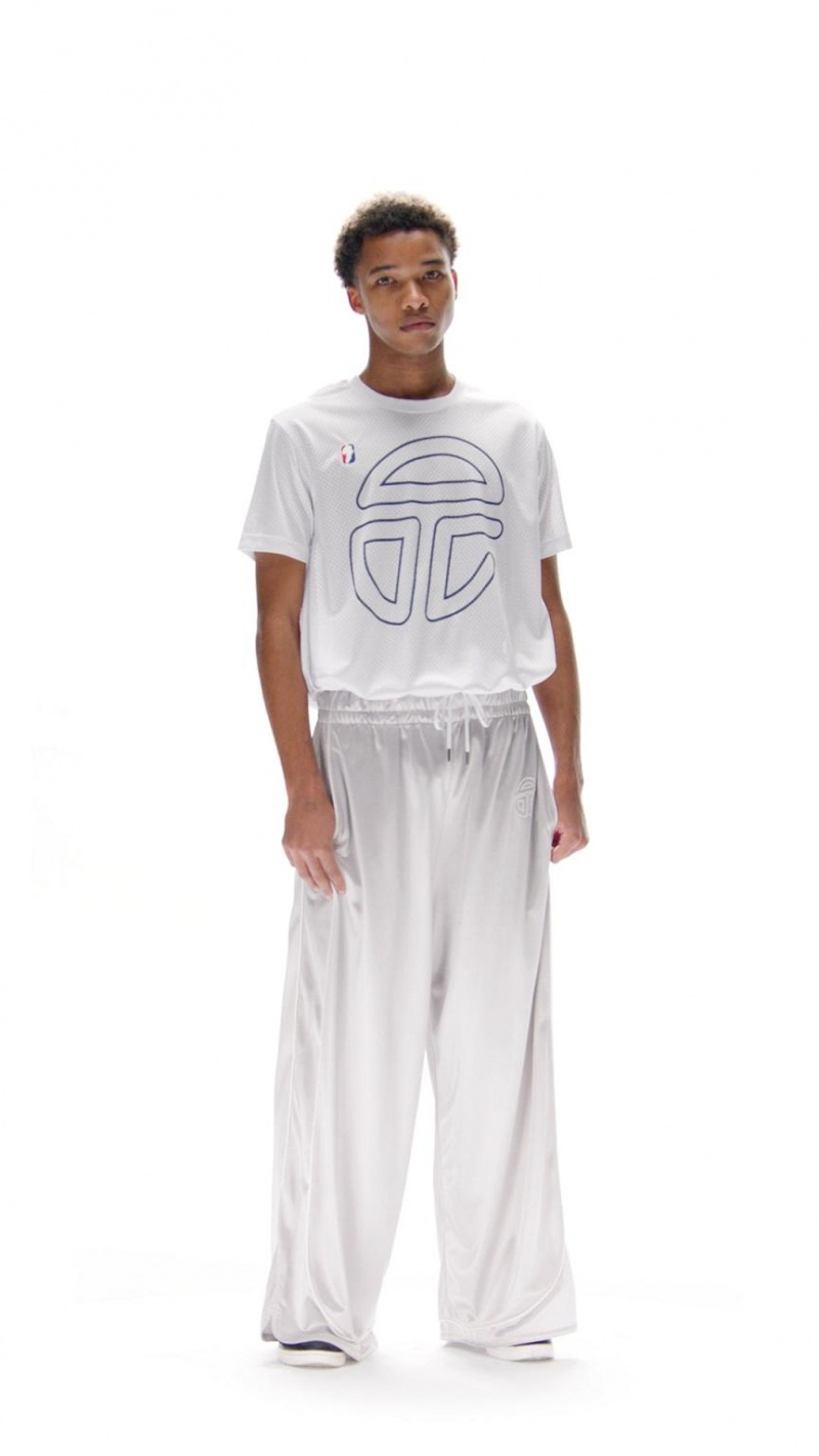 Telfar Mesh Drawstring T-shirts Weiß | CHNB3421