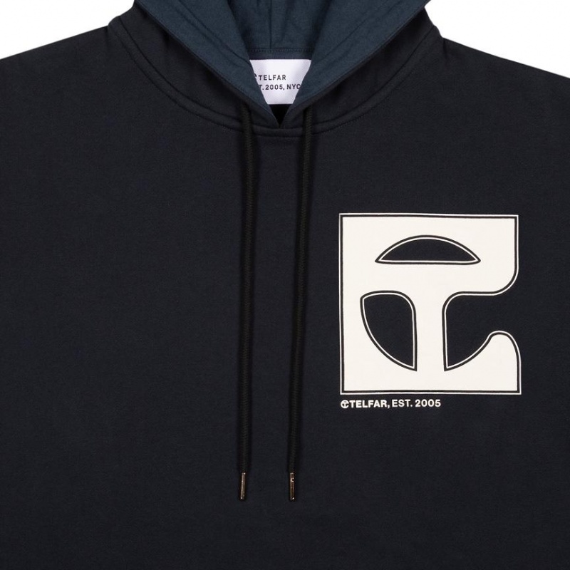 Telfar Monogram Hoodie Schwarz | CHCE3016