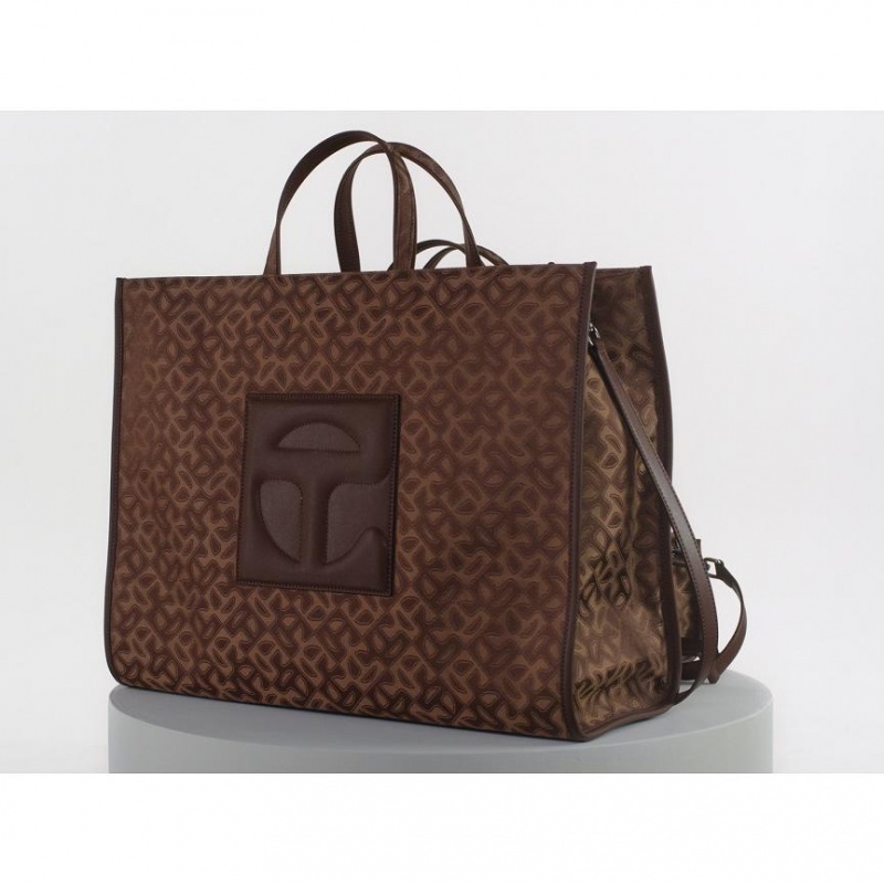 Telfar Monogram Large Jacquard Taschen Braun | CHWY3547