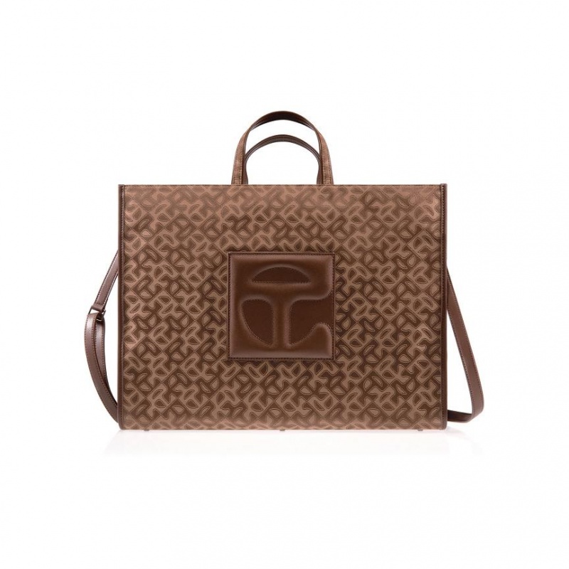 Telfar Monogram Large Jacquard Taschen Braun | CHWY3547