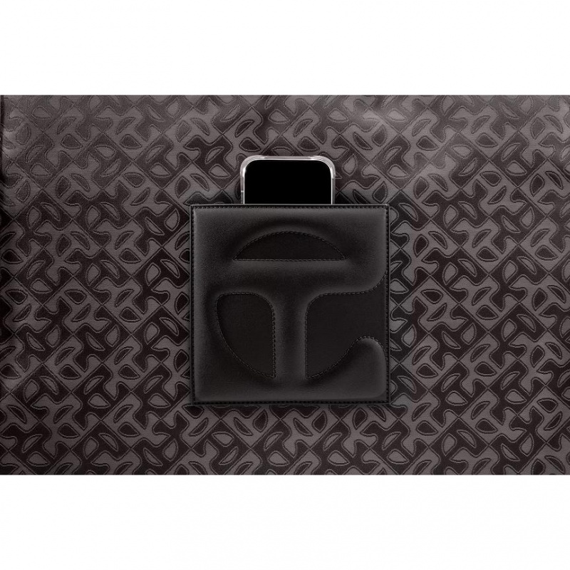 Telfar Monogram Large Jacquard Taschen Schwarz | CHNB3550