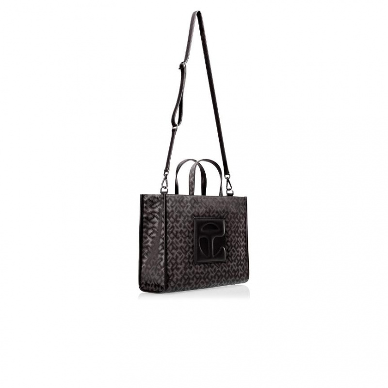 Telfar Monogram Medium Jacquard Taschen Schwarz | CHMA3549