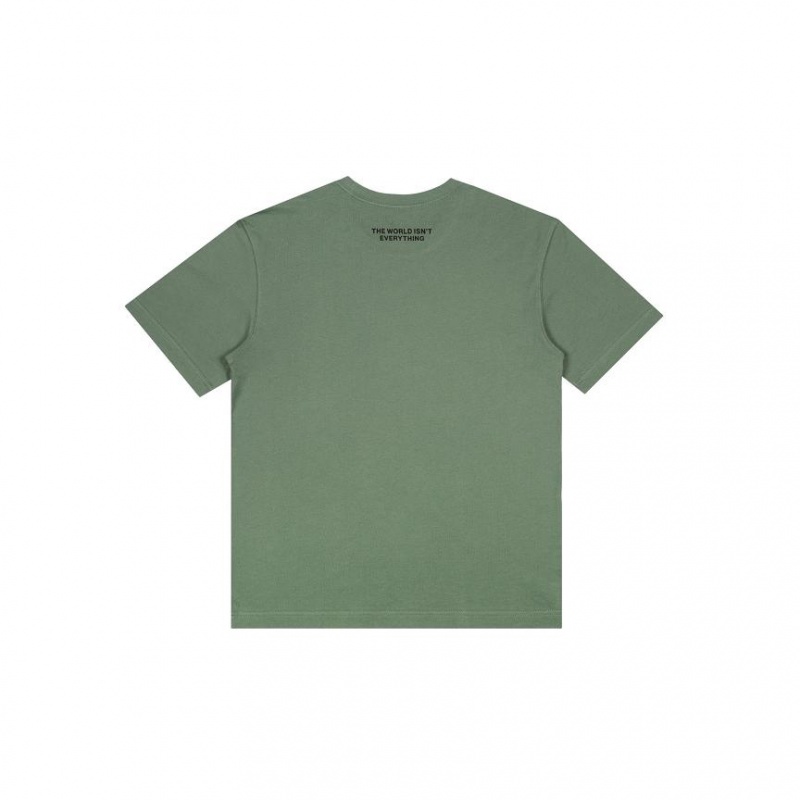 Telfar Monogram- Olive T-shirts Grün | CHVD3396