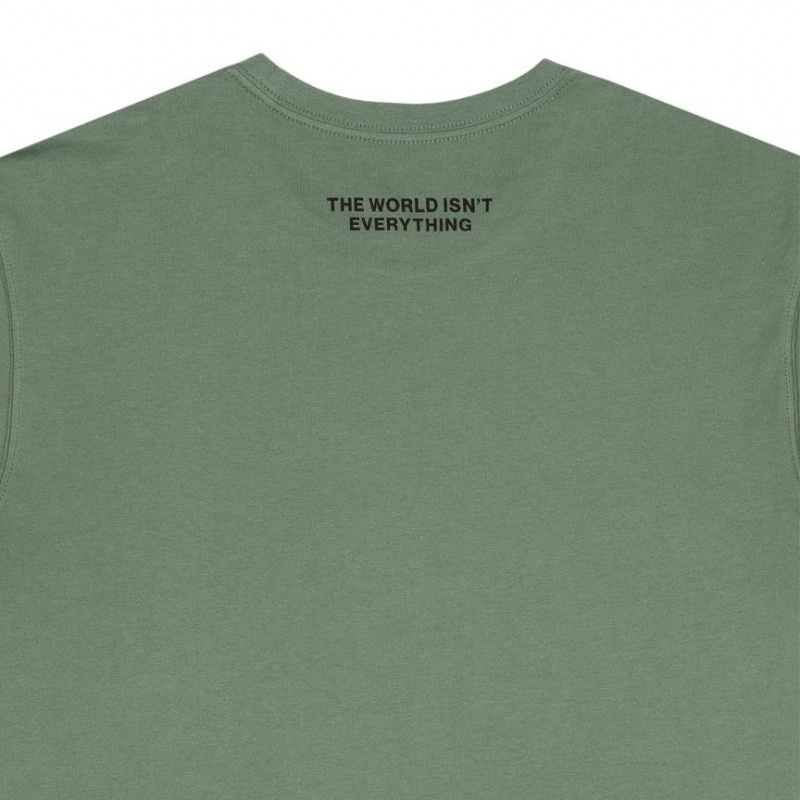 Telfar Monogram- Olive T-shirts Grün | CHVD3396