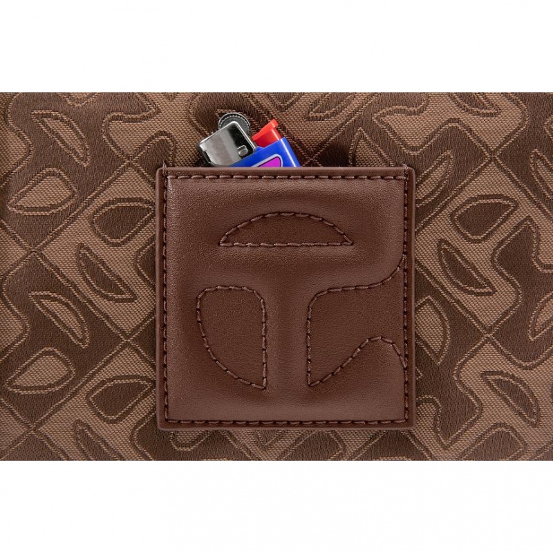 Telfar Monogram Small Jacquard Taschen Braun | CHRW3545