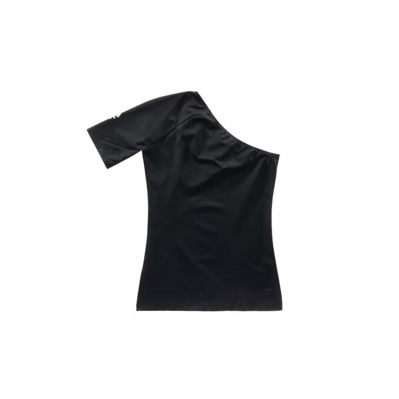 Telfar Performance Half T-shirts Schwarz | CHUT3386