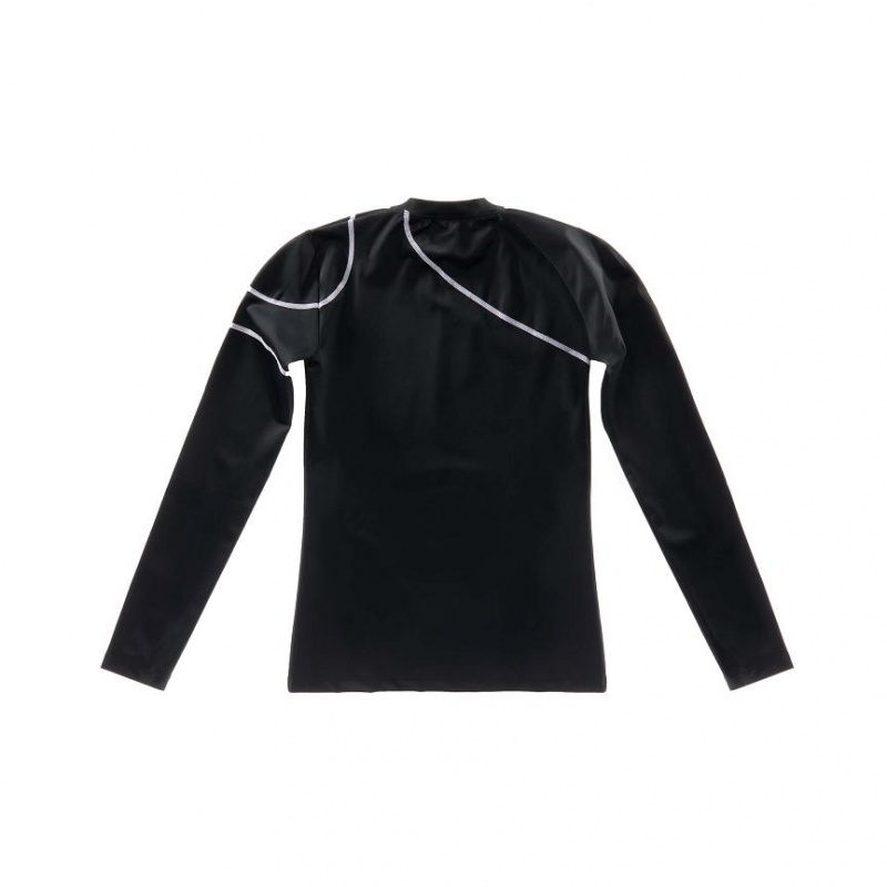 Telfar Performance Long Sleeve T-shirts Schwarz Schwarz | CHYU3387