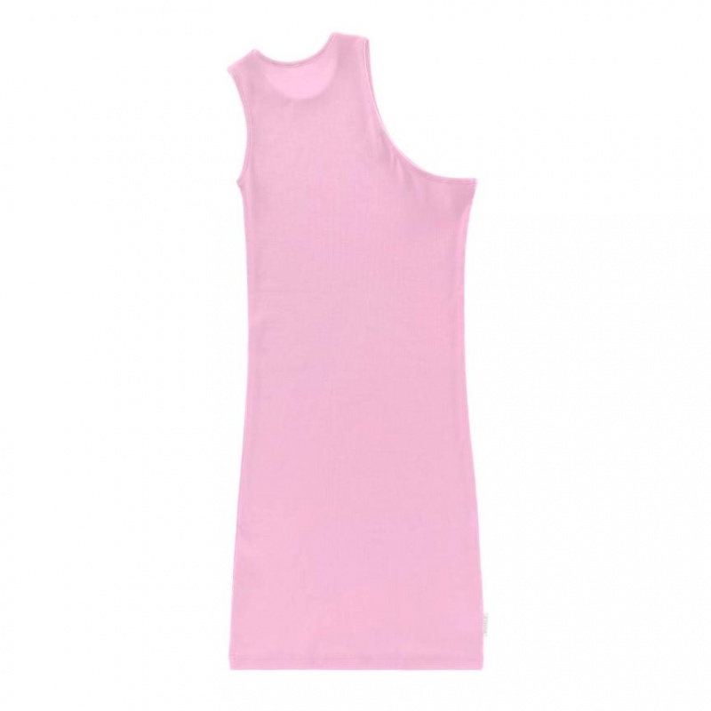 Telfar Rib Knits Half Tunic Muskelshirt Rosa | CHOR3488