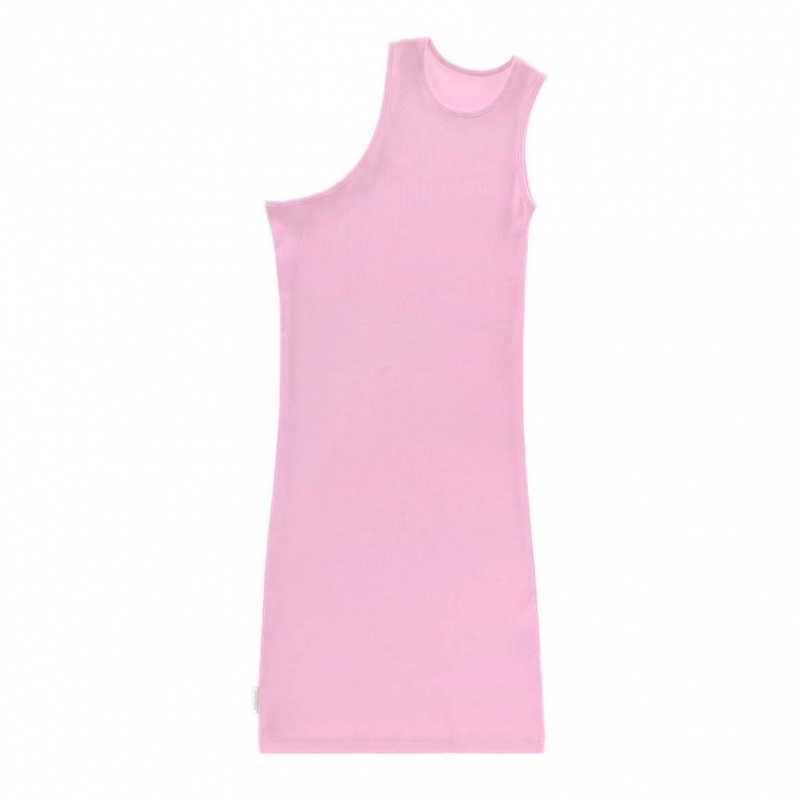 Telfar Rib Knits Half Tunic Muskelshirt Rosa | CHOR3488