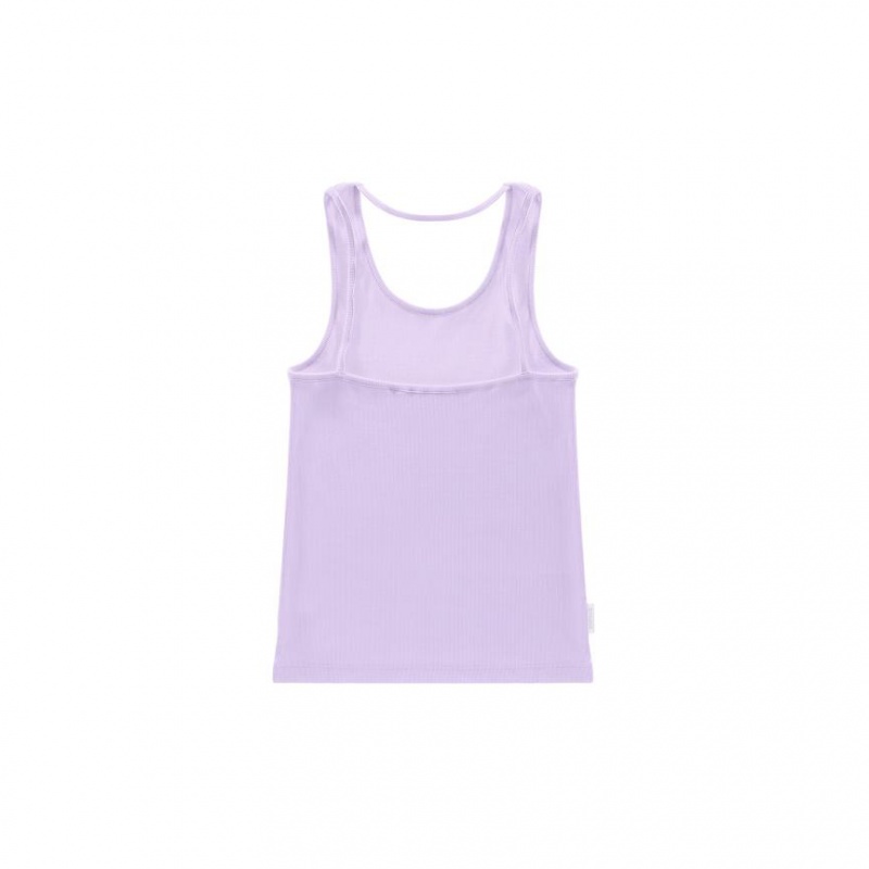 Telfar Rib Knits Halter Muskelshirt Lavendel | CHRW3493