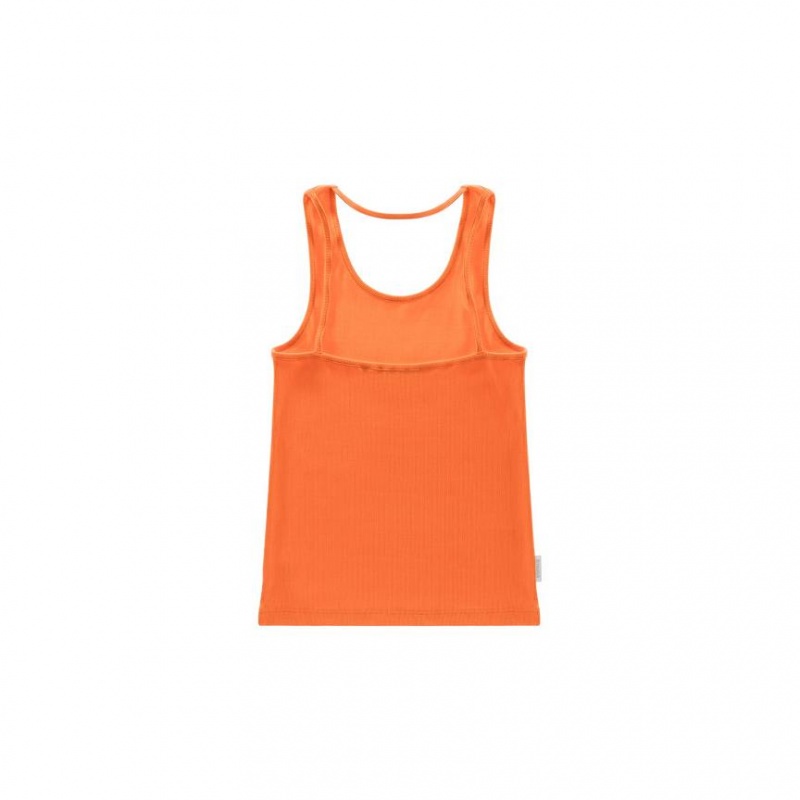 Telfar Rib Knits Halter Muskelshirt Orange | CHHK3481