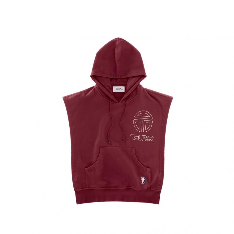 Telfar Sideless Hoodie Bordeaux | CHTV3007