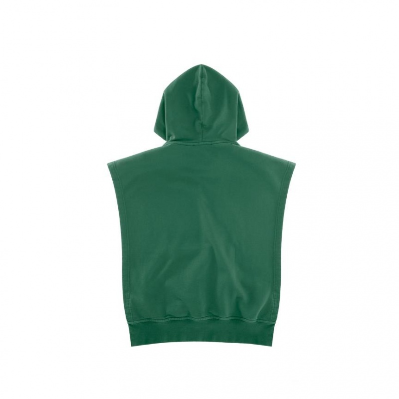 Telfar Sideless Hoodie Dunkelgrün | CHQZ3011