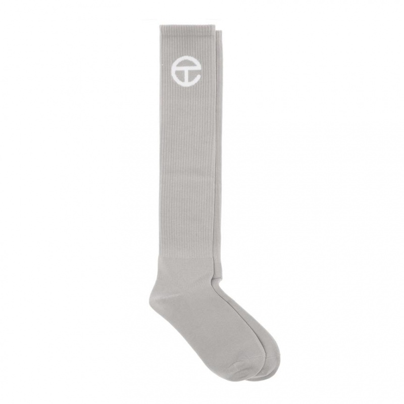 Telfar Socks Logo Socken Grau | CHQZ3153