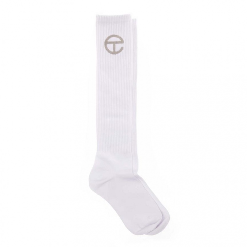 Telfar Socks Logo Socken Weiß | CHMA3154