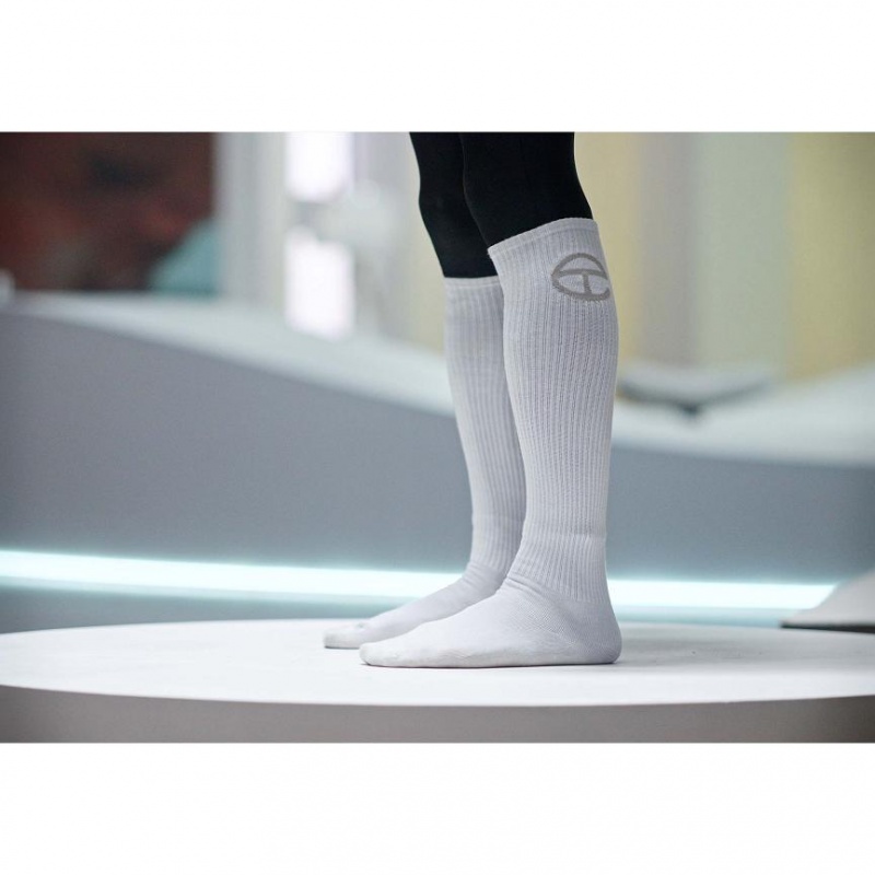 Telfar Socks Logo Socken Weiß | CHMA3154