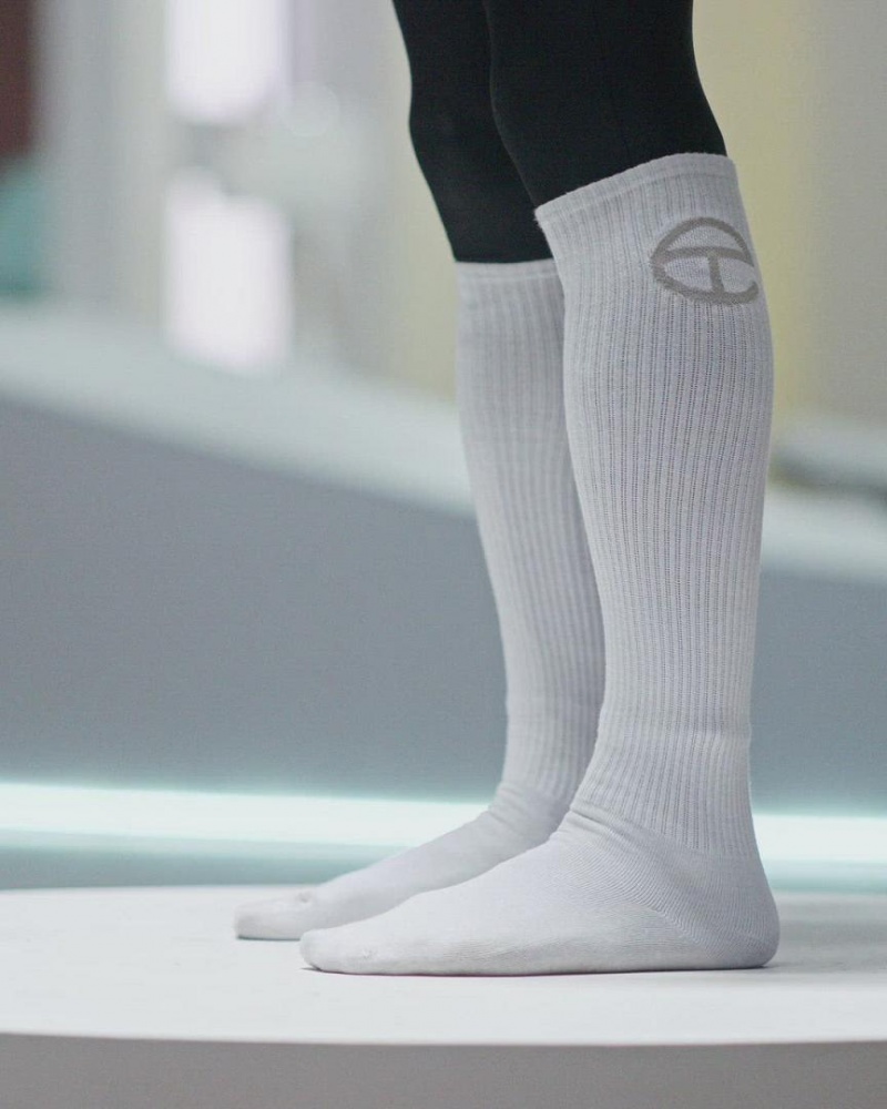 Telfar Socks Logo Socken Weiß | CHMA3154