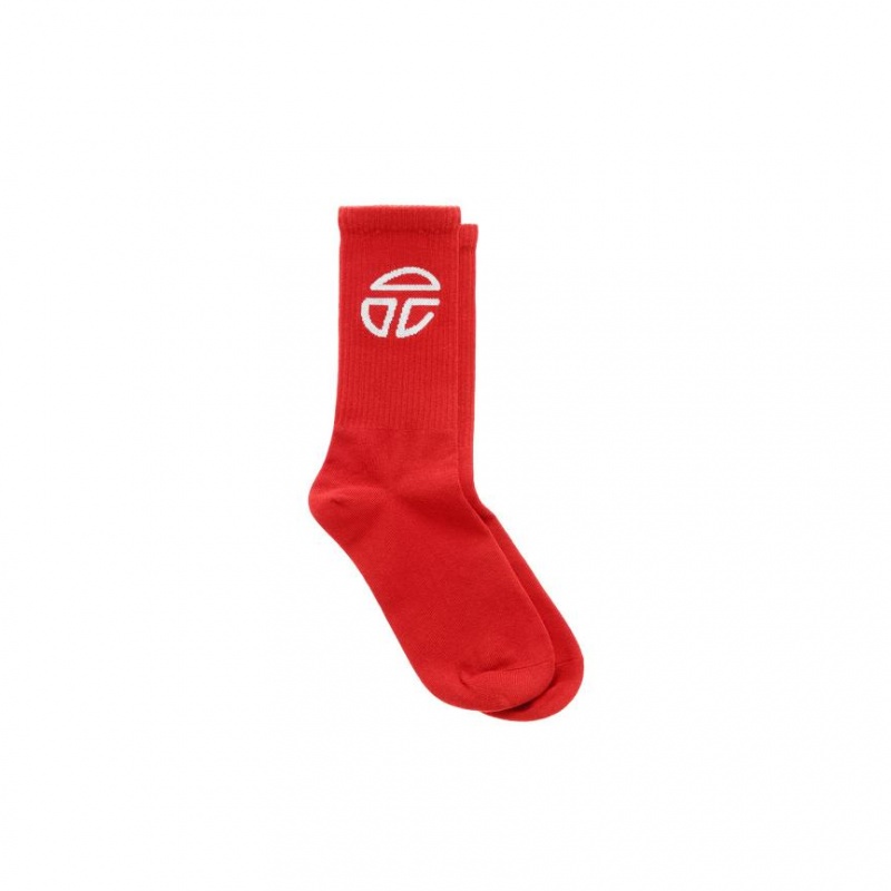 Telfar Socks Turn Logo B Socken Rot | CHOR3171