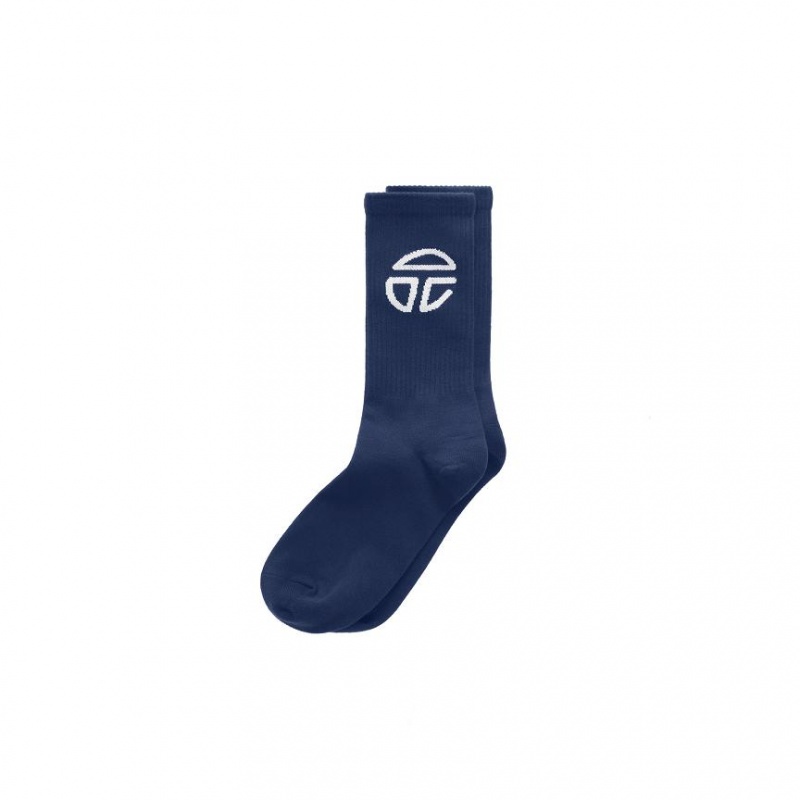 Telfar Socks Turn Logo I Socken Navy | CHHK3164