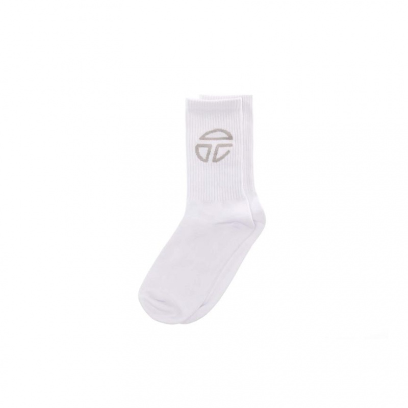 Telfar Socks Turn Logo M Socken Weiß | CHZG3160