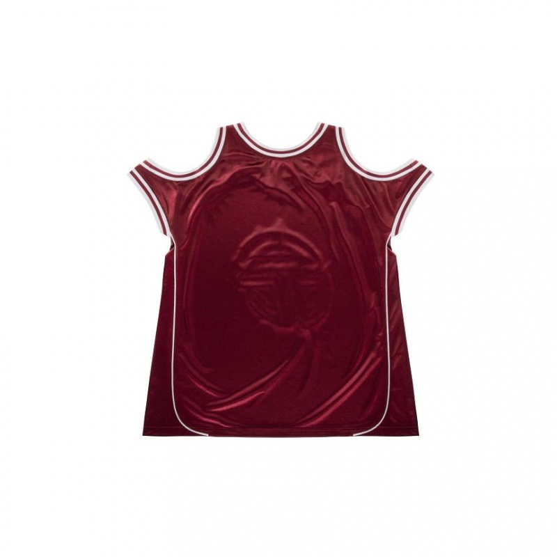 Telfar Triple Jersey T-shirts Bordeaux | CHMA3393