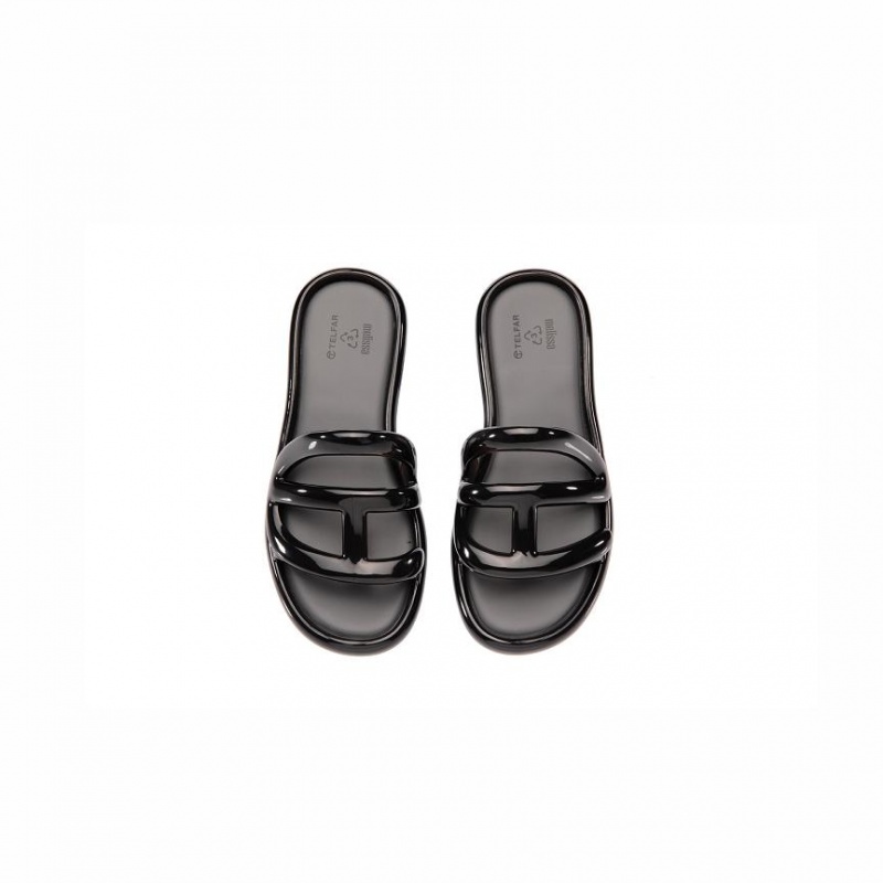 Telfar x Melissa Jelly Pantoletten Schwarz | CHUT3517