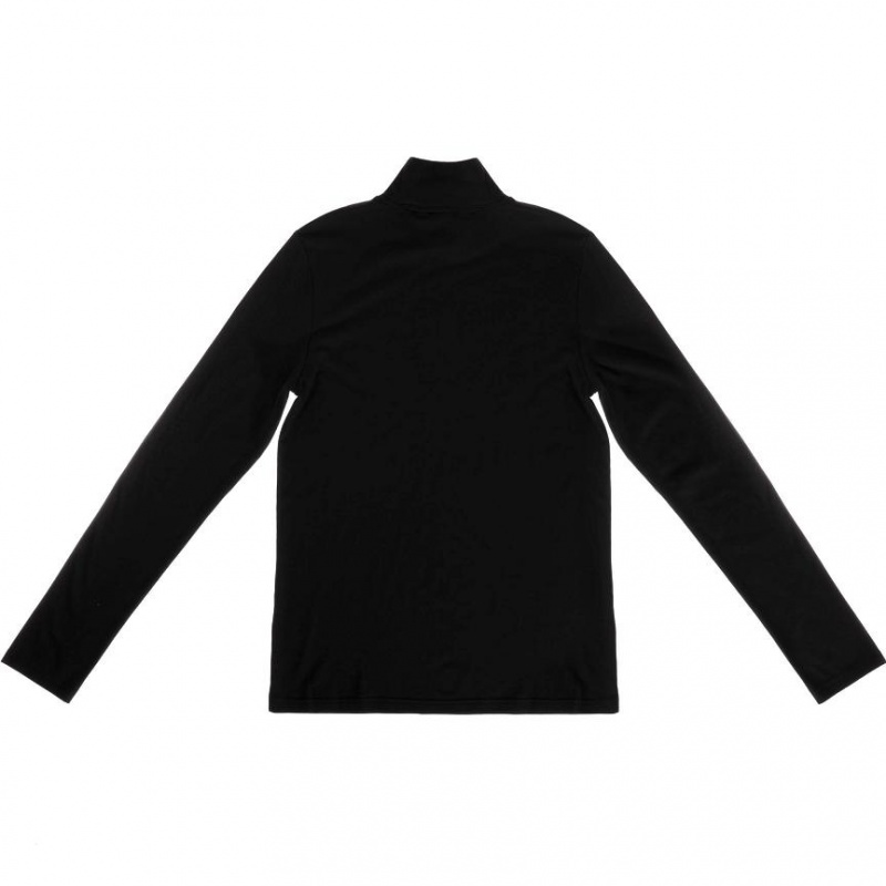 Telfar x UGG Crystal Logo Mockneck T-shirts Schwarz | CHHK3404