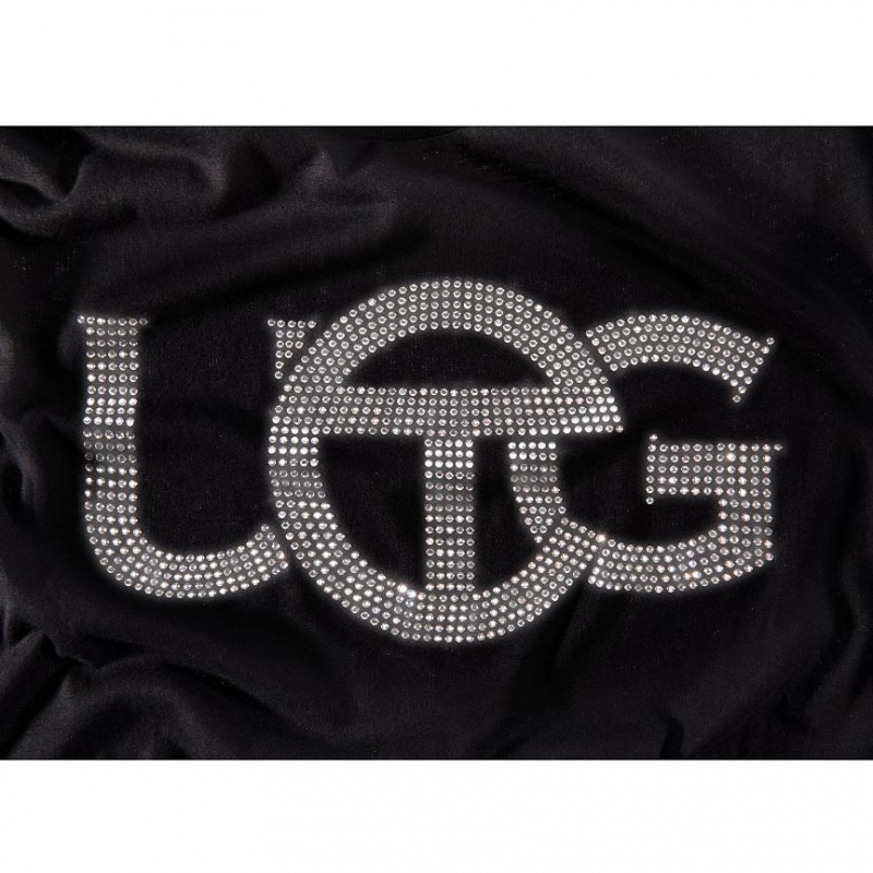 Telfar x UGG Crystal Logo T-shirts Schwarz | CHHK3403