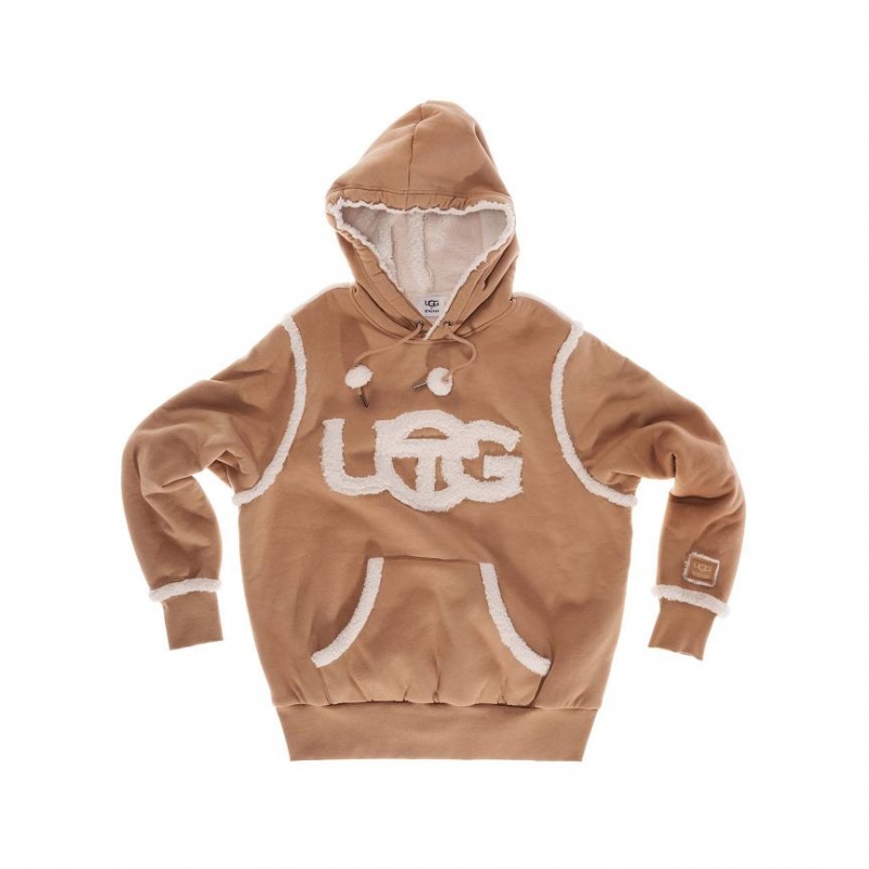 Telfar x UGG Hoodie Braun | CHQZ3224