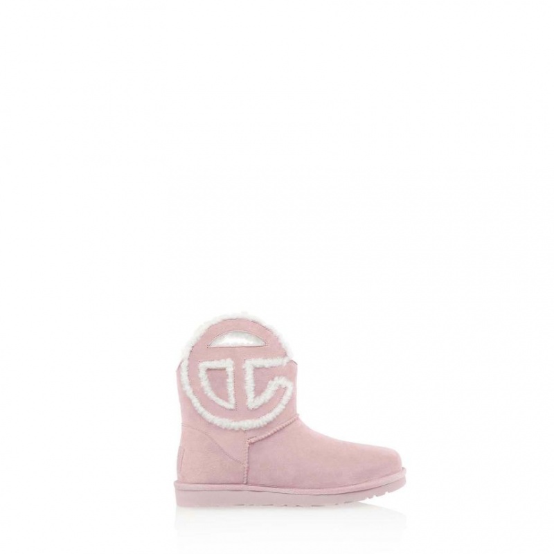 Telfar x UGG Logo Mini Stiefel Rosa | CHJJ3506