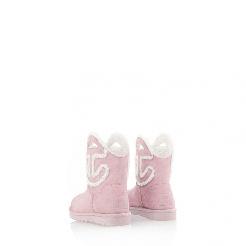 Telfar x UGG Logo Mini Stiefel Rosa | CHJJ3506