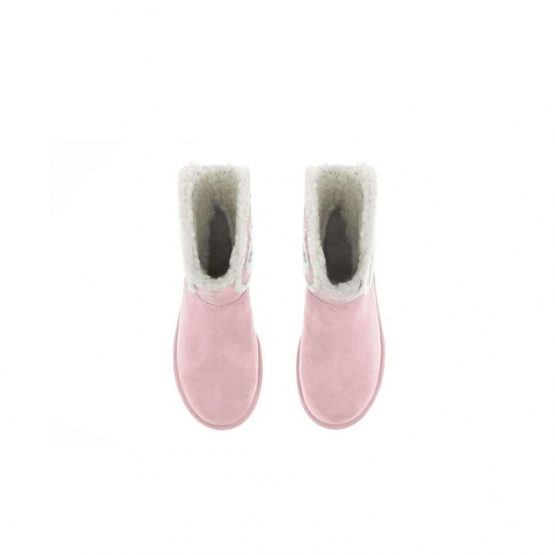 Telfar x UGG Logo Mini Stiefel Rosa | CHJJ3506