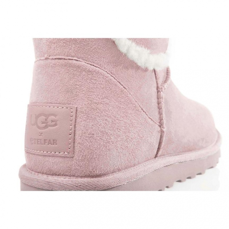 Telfar x UGG Logo Mini Stiefel Rosa | CHJJ3506