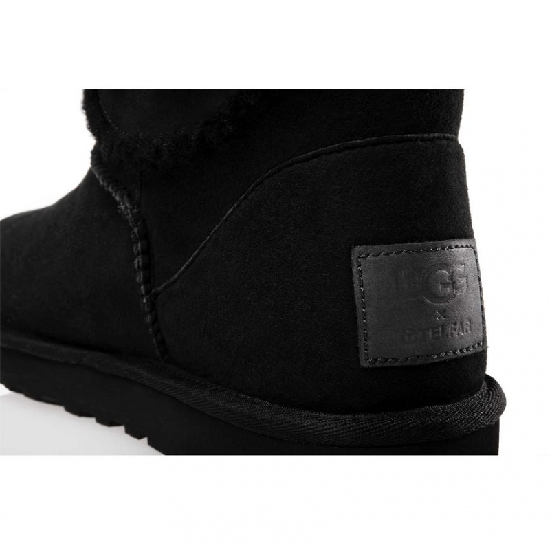 Telfar x UGG Logo Mini Stiefel Schwarz | CHKI3505