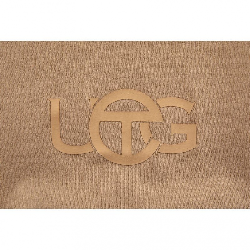 Telfar x UGG Logo T-shirts Braun | CHSO3426