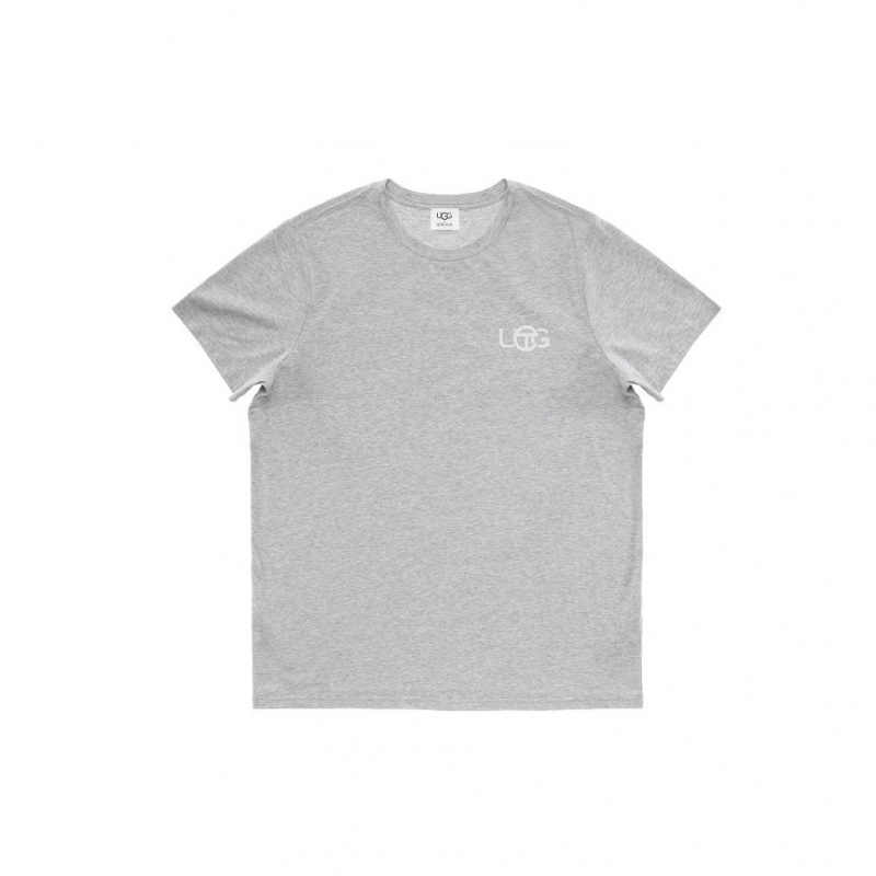 Telfar x UGG Logo T-shirts Grau | CHPQ3428